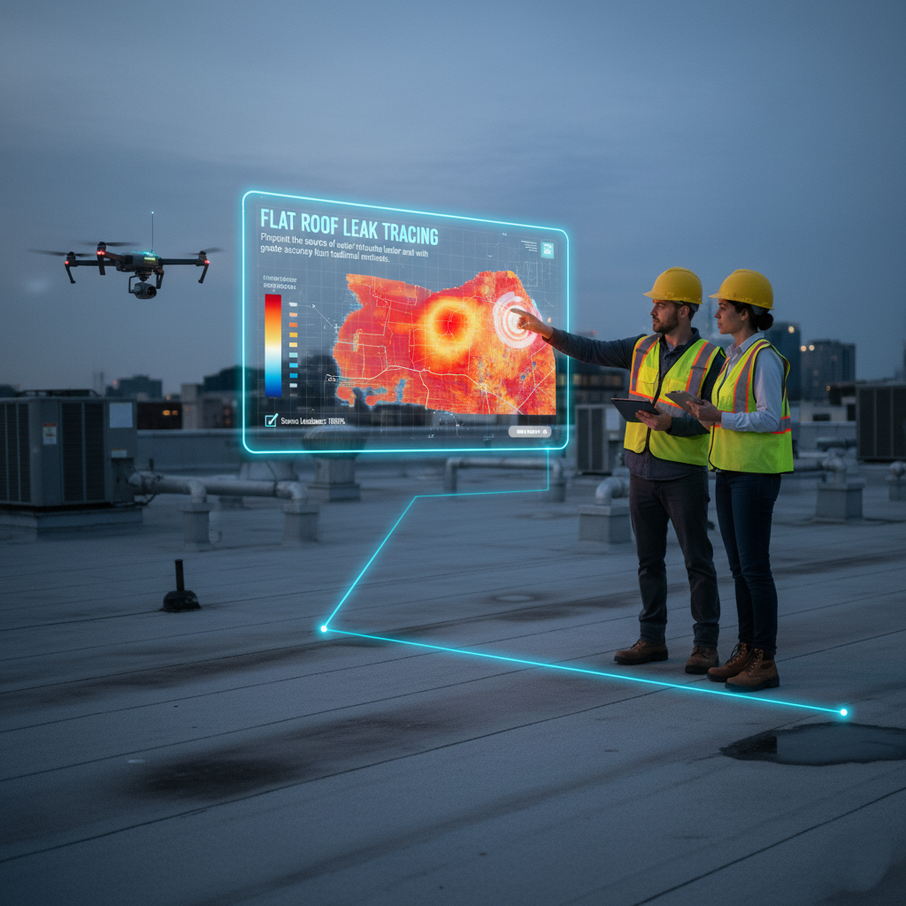 Flat Roof Leak Tracing